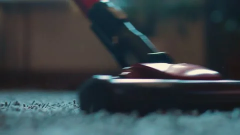 Using vacuum cleaner at home Stock Footage 286027478