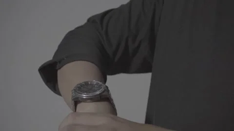 Using a watch Stock-Footage 317291728