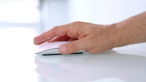 Using a White Mouse Stock Footage 289073419