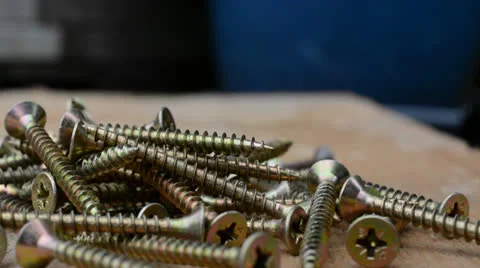 Using wood screws Stock Footage 25260711