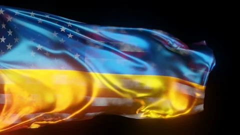 USkraine flag. Stock Footage 183474623