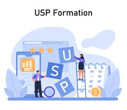 USP Formation concept. Flat vector illustration Stock Illustration