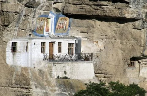 The Uspensky Cave Monastery Foto stock