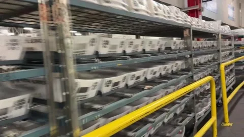 USPS facility in LA expects to process 30 million pieces of mail during holiday  Stock Footage 257052214