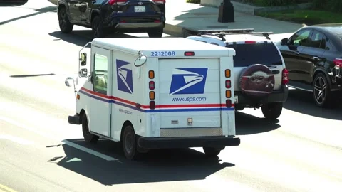 Usps Postal Mail Delivery Services Truck  American Parcel Service 2022 動画素材 202154514