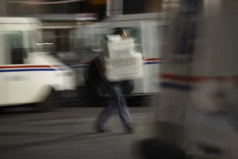 USPS Postal Worker Stock Photos