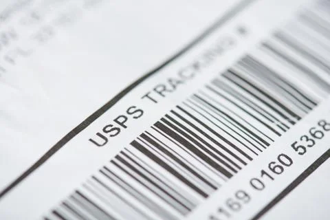 USPS tracking number Stock Photos