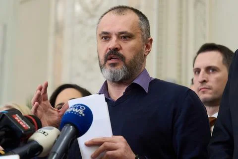 USR Position on the 2026 Budget, Bucharest, Romania 库存照片