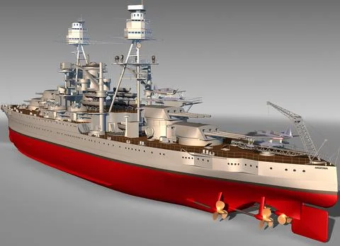 USS Arizona ~ 3D Model ~ Download #91387882 | Pond5