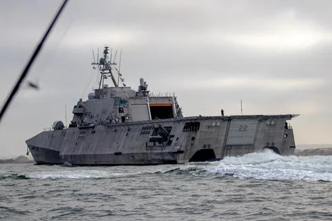 USS Canberra navy ship Stock Photos