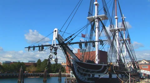 The USS Constitution Stock Footage 38765316