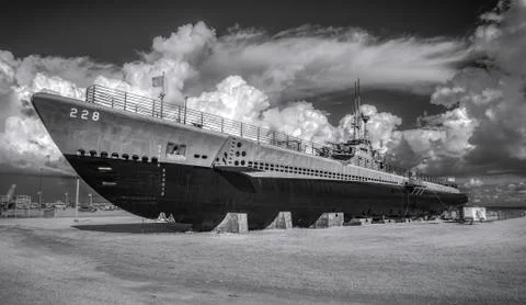 USS Drum SS-228 Stock Photos