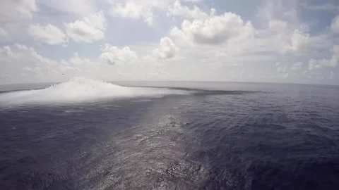 USS Gerald R. Ford completes shock trials, live underwater explosives testing to Stock Footage 166846344