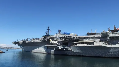 USS Midway Stockbeeldmateriaal 85993466