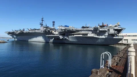 USS MIDWAY Stock Footage