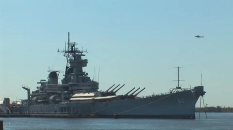 The USS New Jersey Stock Footage 40683789