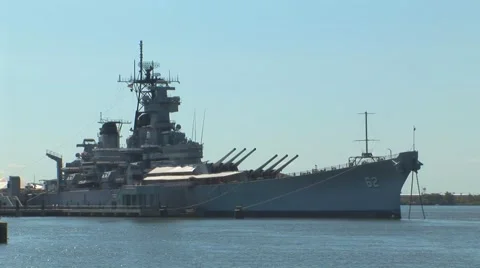 The USS New Jersey Stock Footage 40683878