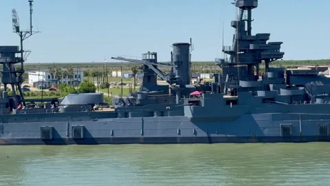 USS Texas BB-35 battleship (footage 5 of 5) Stock Footage 335109707