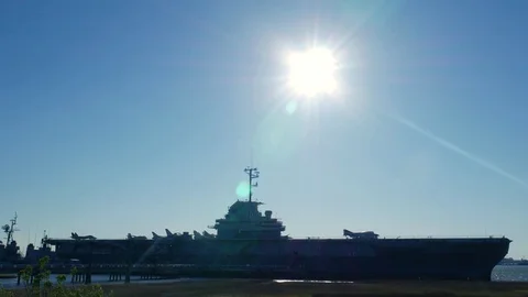 USS Yorktown in 4K Stock Footage 73609084