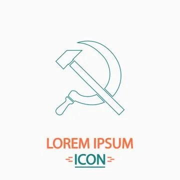 Ussr computer symbol Stock Illustration