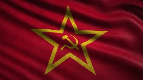 USSR flag. Loop. Stock Footage 42894524