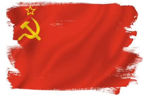 USSR Soviet Flag Stock Illustration