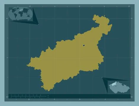 Ustecky, Czech Republic. Solid color shape Stock Illustration