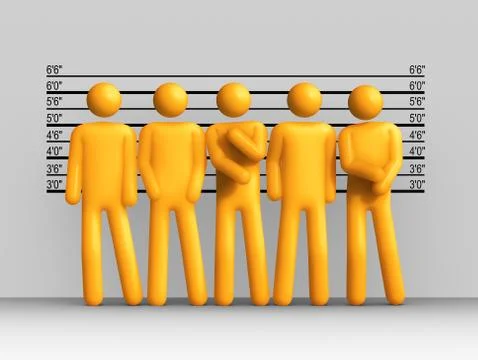 The usual suspects Stock Illustration