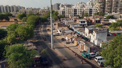 Usually crowded streets, empty even after coronavirus un lockdown. Stock Footage 132774431