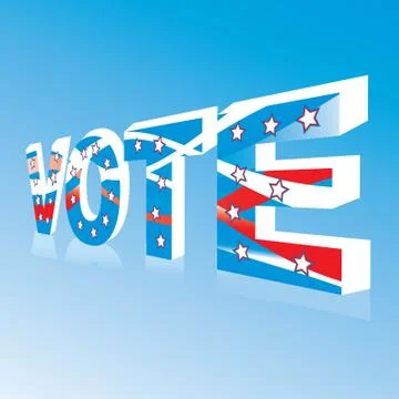 Ususa election patriotic background vector illustration Stock Illustration