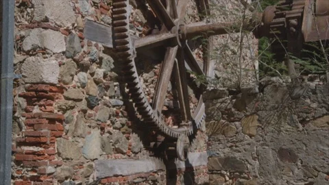 USVI St John Tilt Up Reef Bay Sugar Mill Stock Footage 123667351