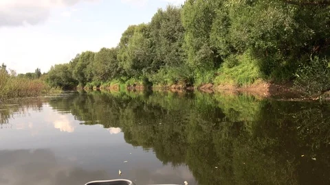 Usvyacha River. Flows into the river Western Dvina. 3 Stock Footage 100750529
