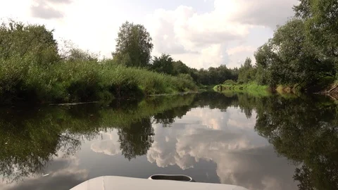 Usvyacha River. Flows into the river Western Dvina. 5 Stock Footage 100750833