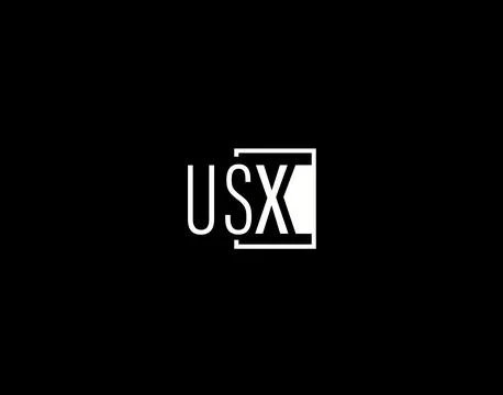 USX Logo and Graphics Design, Modern and Sleek Vector Art and Icons isolate.. Stock Illustration