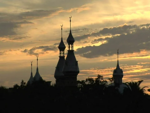 UT Minarets at Dusk Stock Footage 285948