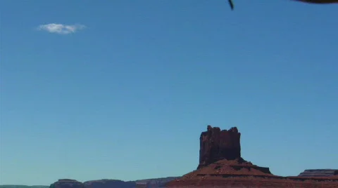 UT MV Monuments barbwire 2 Stock Footage 868058