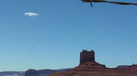 UT MV Monuments barbwire Stock Footage 868142