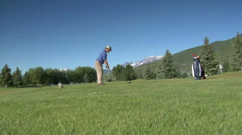 UT MY Golf Jib Stock Footage 837188