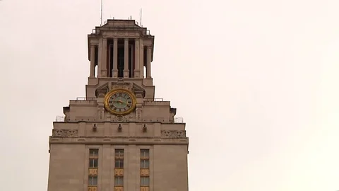 UT Tower - CU of top Austin Texas New Stock Footage 82864978