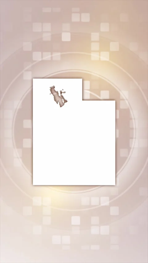 Utah Animated Map Stock Footage 276082725