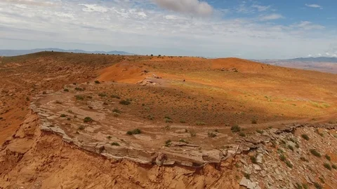 Utah Desert Cliff Video stock 93570933