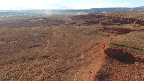 Utah Desert Cliffs Video stock 93570953