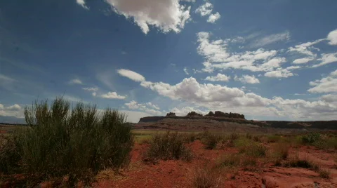 Utah Desert, Clouds timelapse Video stock 795230