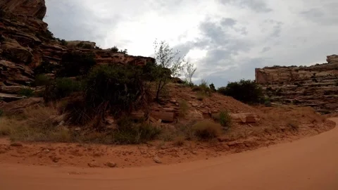 Utah Driving Capitol Reef red rock desert Stock Footage 322918974