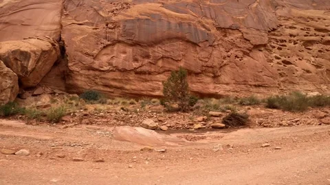 Utah Driving Capitol Reef red rock desert Stock Footage 322921717
