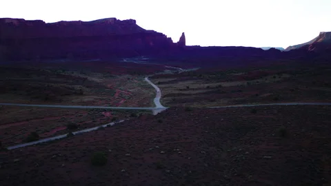 Utah Driving During Sunrise Stock Footage 320364513