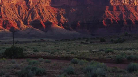 Utah Driving During Sunrise Stock Footage 320364655
