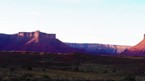 Utah Driving During Sunrise Stock Footage 320364738