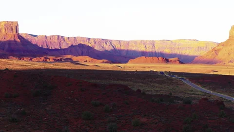 Utah Driving During Sunrise Stock Footage 320364871