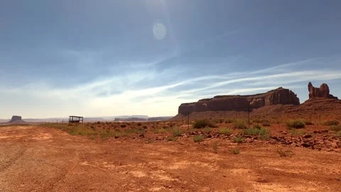 Utah Driving Monument Valley Forest Gump Point Stock Footage 311115849